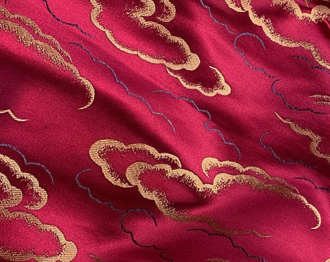 3 Color Cloud style brocade fabric, jacquard fabric, Costume dress, Cheongsam, Home Decor, Pillow Case fabric, Upholstery and Sewing fabric