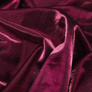 Glitter-Glazed Silk Satin Fabric: Gradient Silky Dress Material, 58&quot; Wide