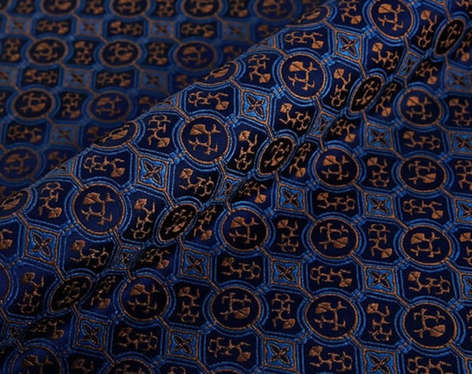 29"W Japanese Tianhua Jacquard silk brocade Damask Fabric, 3colors, Upholstery, Decor, Costume, Curtain, Handbag, Sewing/Fabric by the meter