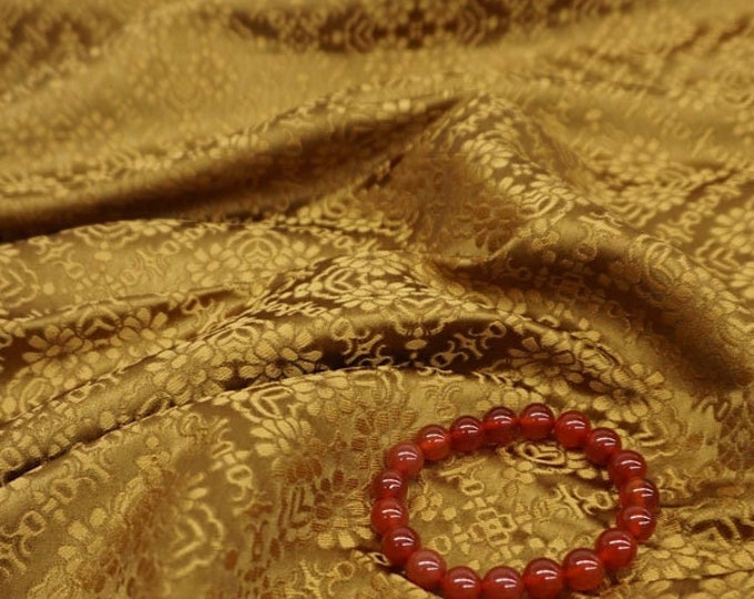 Rhombus Brocade Satin Fabric: Hanfu Cheongsam Costume Material