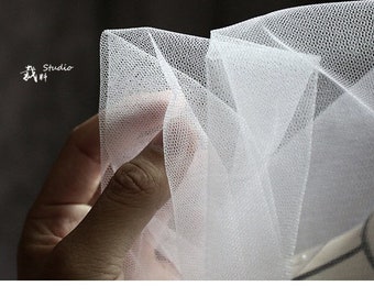 63"W Hardened Hexagonal Mesh Fabric see-through wedding dress Fabric, Stiff mesh Designer Fabric,Fashion catwalk Sewing DIY handmade fabric