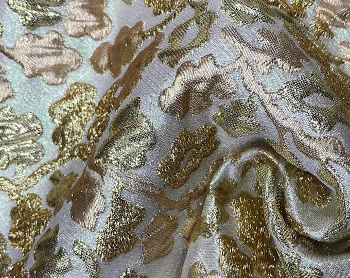 3 colors Jacquard gold embossed 3D dress, skirt fabric, designer fabric, Upholstery, Quilting and Sewing fabric, 55" W By 1 Meter on SALE