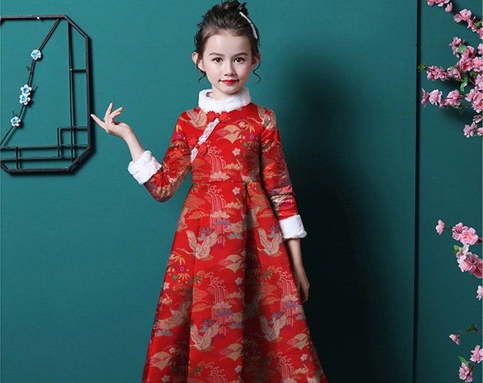 Jacquard Silk Brocade Fabric: Chinese Mongolian Gown, Tibetan Robe Decoration