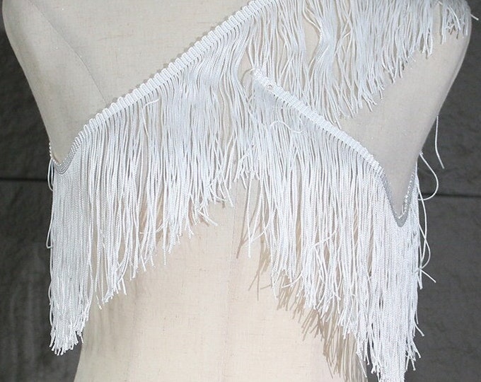 Latin dance tassel, lace curtains fabric, Designer Accessories Fabric, Handmade DIY stage Decor, Wedding, Gowns, Events, whiskers Texture