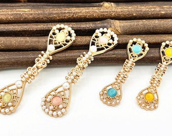 Metal frog Buttons, Sewing Fasteners Chinese Knot Closure Cheongsam Decoration Buttons  4 Colors for choose, Upholstery, Quilting and Sewing