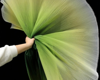 Pleated Hard Yarn Pleated Organza Fabric, 59" Wide 4 Colors Designer Fabric, Wedding, Gowns, Crafts, Events, Stiff shape and Texture fabric