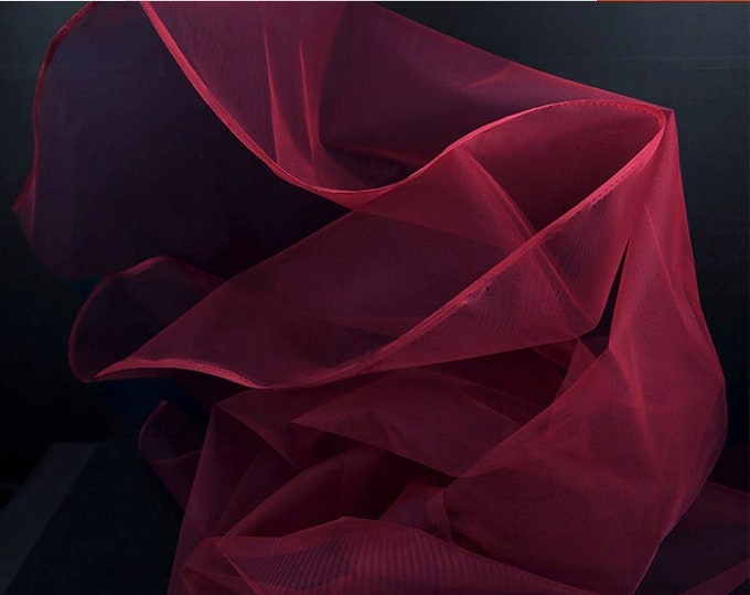 Hard Yarn Stiff Organza Fabric, 62"W 26 colors DIY Designer Fabric, Wedding, Gowns, Crafts, Events, Stiff shape , Texture fabric, Tutu dress