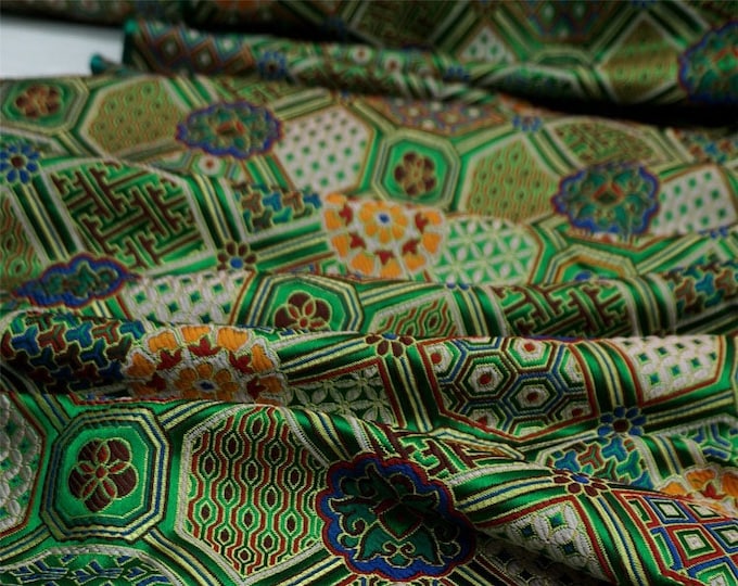 Chinese style Mongolian Gown Tibetan robe decoration Brocade handmade fabric, jacquard silk brocade, Upholstery, Quilting and Sewing fabric