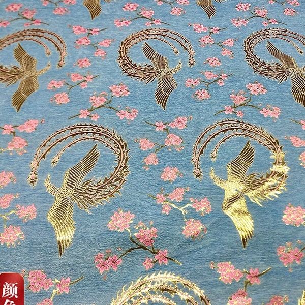 59 "W Chenille Tela elegante brocado Jacquard, 4 colores china Fénix tela por 1 metro en VENTA, tapicería, acolchado y costura