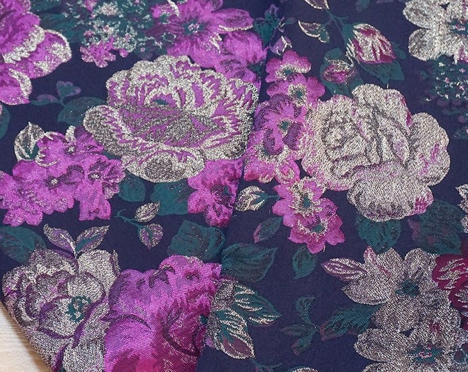 Oil painting Peony Flower Oil Painting Jacquard fabric, Upholstery, Decor, Costume, Curtain, Handbag, Sewing/Fabric by the meter, 55"W