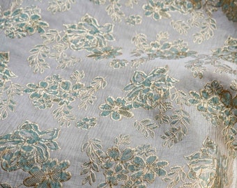 Gold thread jacquard fabric, 3D oil painting texture, designer fabric, Upholstery, Prom dress and Sewing fabric, 56" W By 1 Meter on SALE