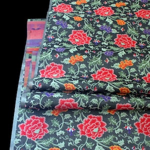 Floral Brocade Fabric: 56&quot; Wide Jacquard Polyester, Cheongsam Qipao Material