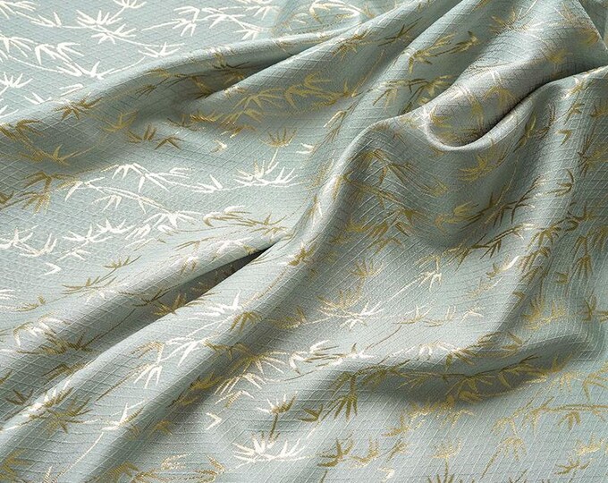 60"W bamboo Diamond lattice jacquard, Tibetan robe, cheongsam, Upholstery, Decor, Costume, Curtain, bag, Sewing, drapery/Fabric by the meter