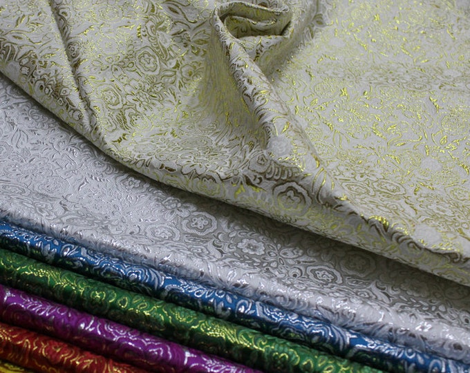 Metallic Paisley Brocade| 9.99 Full Meter Price | 29.5" Wide | Chinese Brocade Fabric | Chinese Fabric | Chinese Jacquard | Asian Fabric |