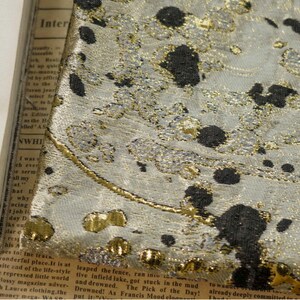 Gilding Bronzing Jacquard Fabric: Embossed Metallic Designer Material image 8