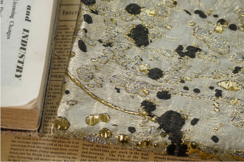 Gilding Bronzing Jacquard Fabric: Embossed Metallic Designer Material image 8