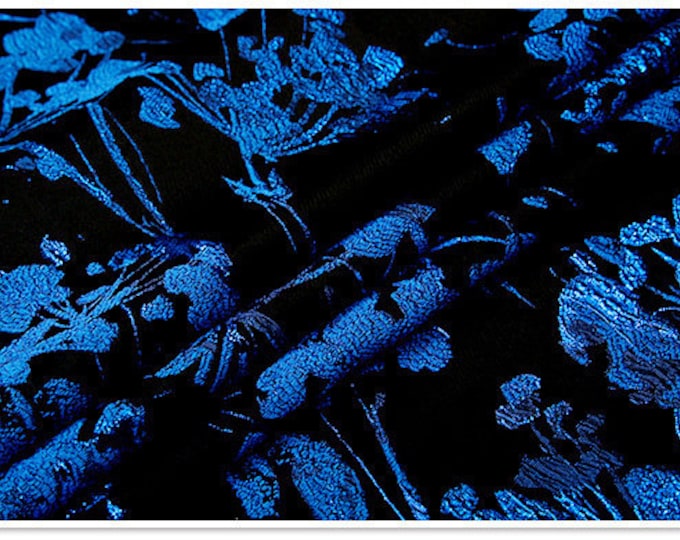 Gold thread jacquard fabric, 3D oil painting texture, designer fabric, Upholstery, Prom dress and Sewing fabric, 57" W By 1 Meter on SALE