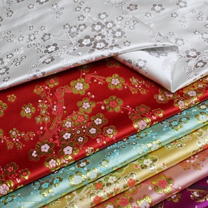 6 colori cinese fiore di prugna broccato di seta tessuto multicolori cheongsam Qipao broccato tessuto al metro