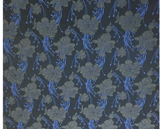 60"W High-end jacquard flower Designer fabric, customization, Upholstery, Quilting and Sewing fabric, Dress, skirt, Curtain by the yard