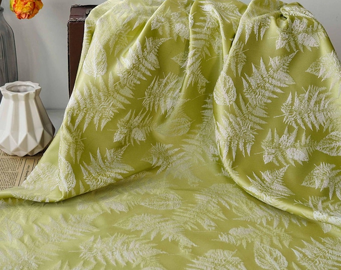 Vintage jacquard Brocade fabric, 59 inches wide, 2 colors, cheongsam, qipao, wedding, Sewing, Upholstery and Quilting fabric on sale