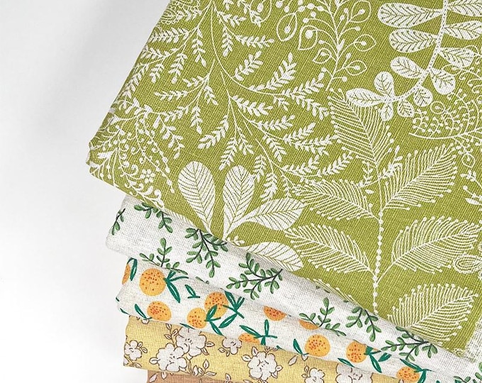 100% Cotton linen Fabric printed Patchwork, Sewing Fabric for Dress, Kimono, home decor, Upholstery, Costume, handbag by 1 meter, 59"