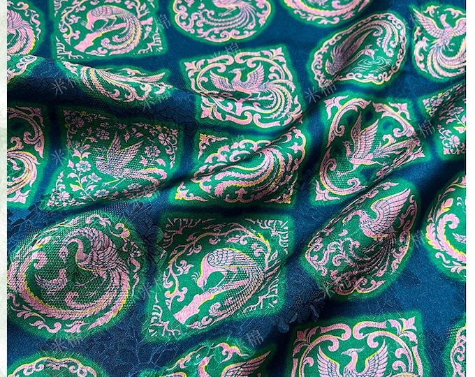Rayon Jacquard Xiangyun Fabric: Luxury Chinese Dressmaking Material