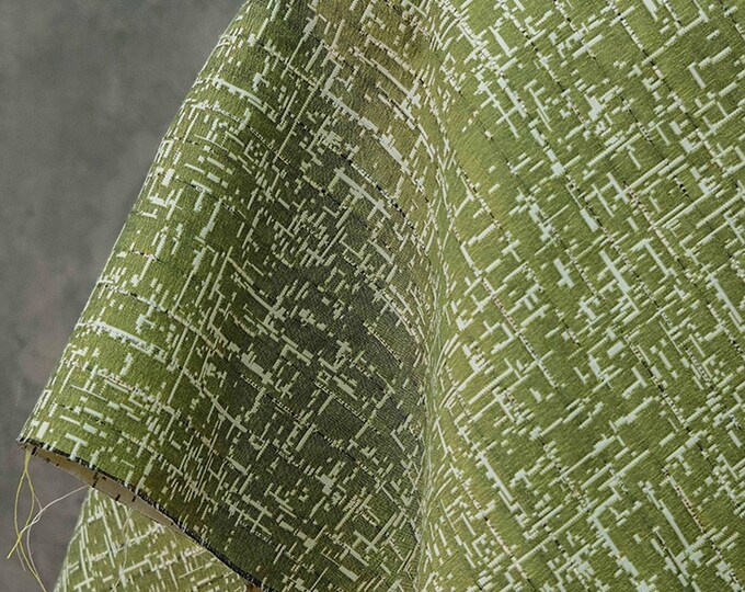 Cotton blended Jacquard designer fabric, Upholstery, Quilting, Sewing fabric, 59"W, Decor, Costume, Handmade DIY, Luggage, Bag, garment