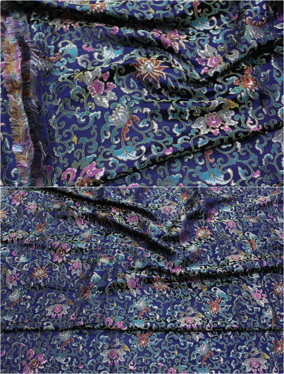 【8/16迄】Blood Drop Brocade アーティストプルーフ fab Chinese Song Dynasty Brocade Fabric | Full Meter Price | 55