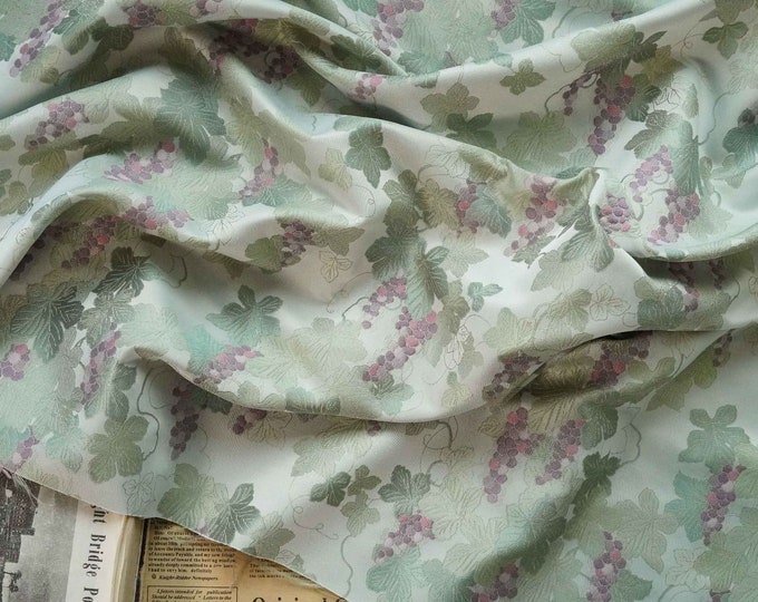 67"W Retro Gilding bronzing jacquard fabric, embossed 3D irregular fabric, Grape Designer Fabric, Decor, Costume, bag, Sewing/Fabric