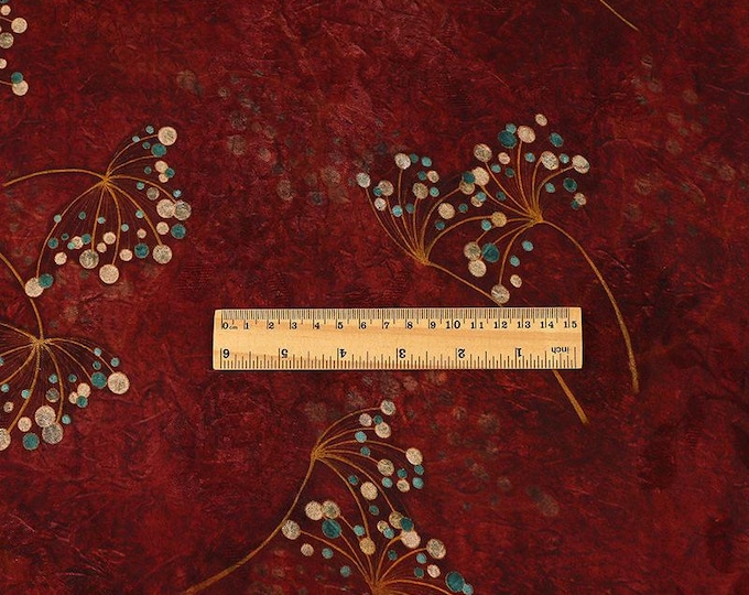 Gold Branch Printed Silk Fabric – Chinese Xiangyun Gauze, Dressmaking Material