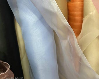 Pure Silk Organza Fabric: 6 Momme, Organic Apparel Sewing Material