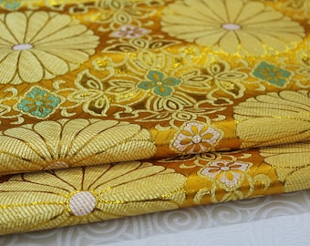 29"W Chinese Buddhism Lotus Tibetan Textile, LurexTibetan Fabric, Upholstery Fabric, Tibetan robe, spinning Fabric, silk, satin and brocade