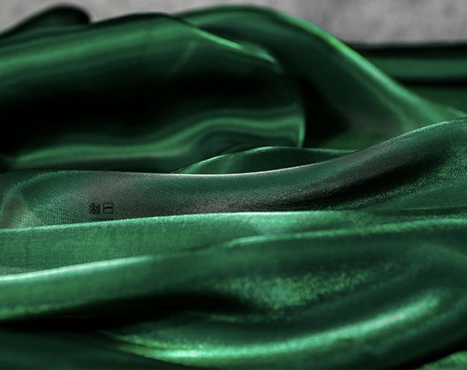 Semi-sheer Shiny soft and smooth satin fabric, Upholstery, Decor, Costume/Fabric by the meter, 59"wide for dress, Hanfu sewsing, 8 colors