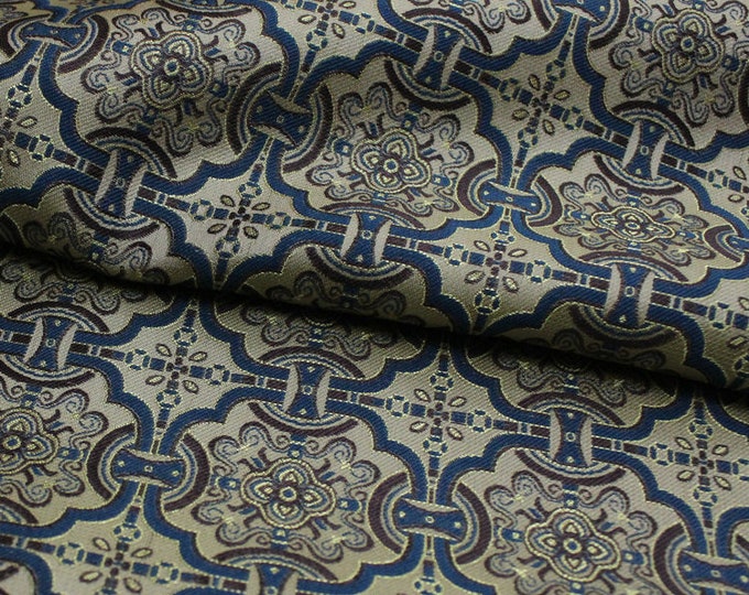55"W Song Brocade Chinese Element Emperor robe, cheongsam, Tibetan robe, spinning Fabric, silk, satin, and brocade