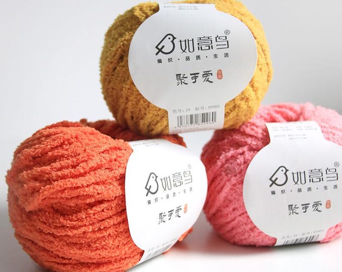 Hand-Knitted DIY Crochet Doll Yarn – Premium Quality Crafting Material for Dolls, Toys & Amigurumi, Sold by Ball, 58 colors to choose