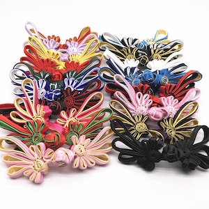 Handmade 9colors fabric Sewing Fastener Chinese Closure Knot Cheongsam Frog Buttons