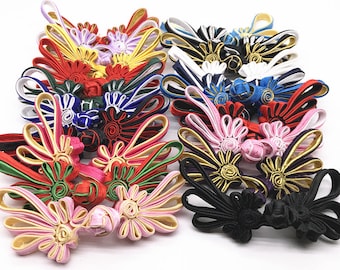 Handmade 9colors fabric Sewing Fastener Chinese Closure Knot Cheongsam Frog Buttons