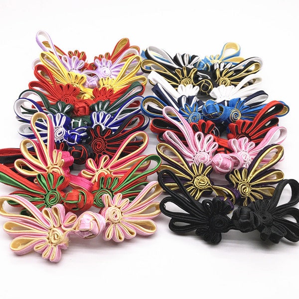 Handmade 9colors fabric Sewing Fastener Chinese Closure Knot Cheongsam Frog Buttons