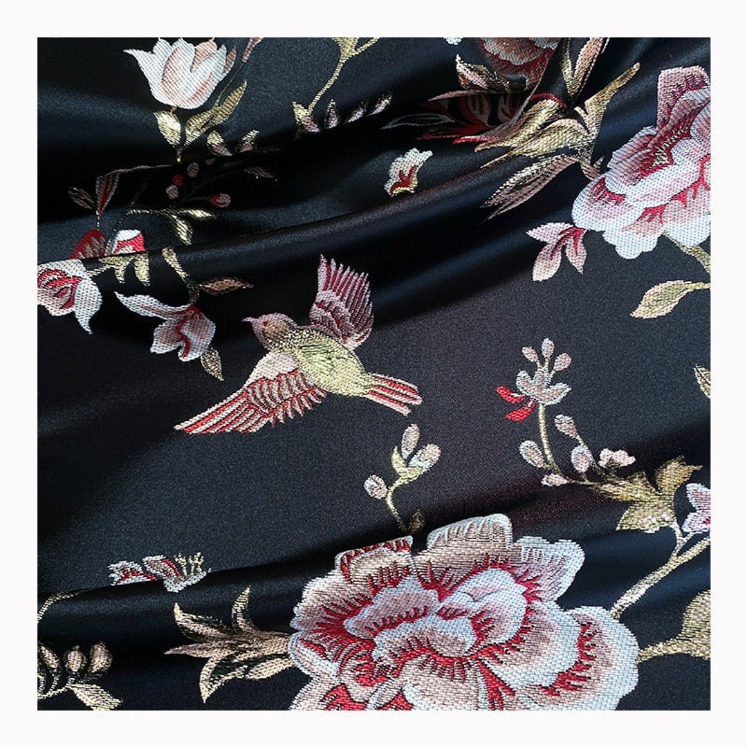 ★DAKS★ MISTY FLOWER JQD Navy Flower Embroidery Jacquard Sh 57