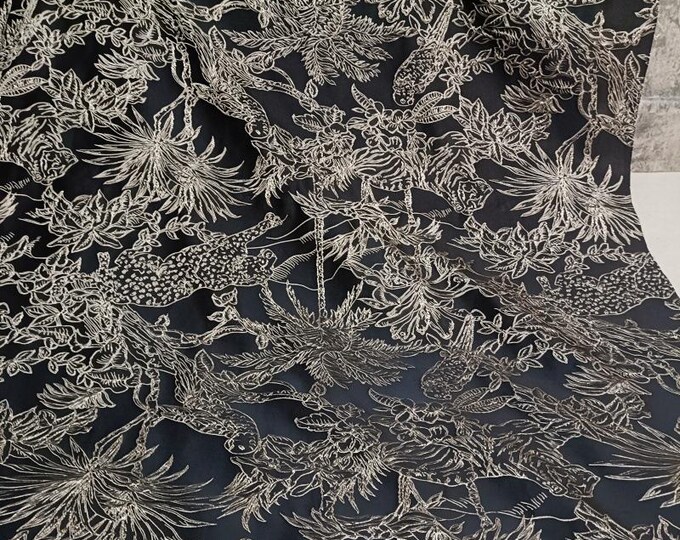 55"width Metallic 3D texture foil jacquard fabric, Upholstery, Quilting, Sewing, DIY and drapery, costume/ fabric, 3 colors