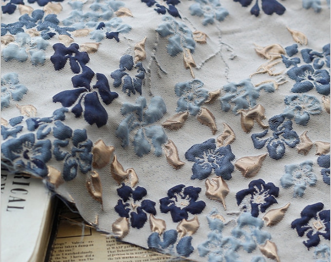 2 colors Jacquard gold embossed 3D bubble fabric, flower design, Upholstery , Sewing fabric, 55" W By 1 Meter on SALE, dress, skirt fabric