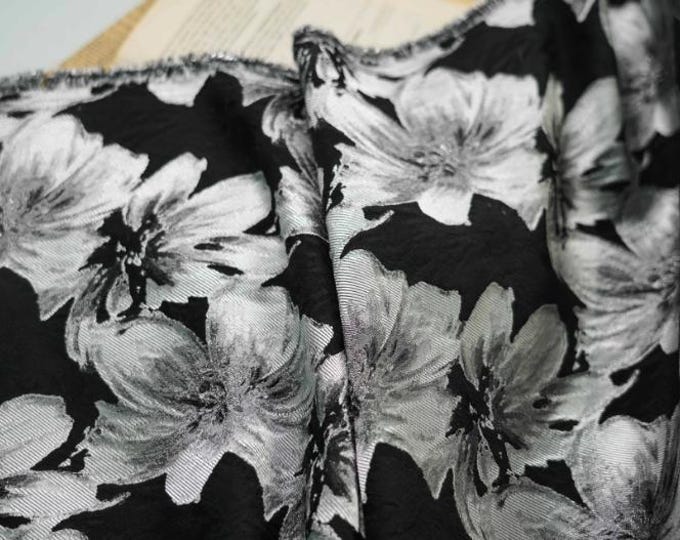 59" Width relief flower Jacquard Fabric| Chinese Style Home Decor, Dolls, Sewing, Upholstery, drapery, Quilting and Sewing fabric