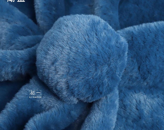 Plush Fabric, Soft Imitation Rex Rabbit Fur Fabric, Doll, Upholstery, Cosplay, Costume, blanket, Hats, Jacket, HandBag, DIY/Fabric, 20"W