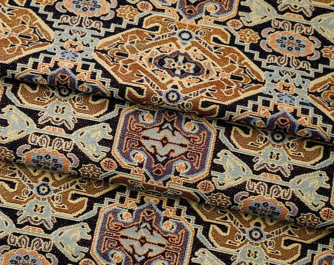 55"W Japanese Fabric, kinran fabric brocade by meter, Kimono, Yukata, Belt, Geisha Bowknot, Upholstery, drapery, Quilting and Sewing /fabric