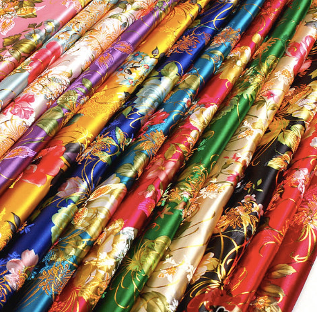 59w Chinese Silk Brocade Woven Damask Fabric 9.99/meter, Upholstery