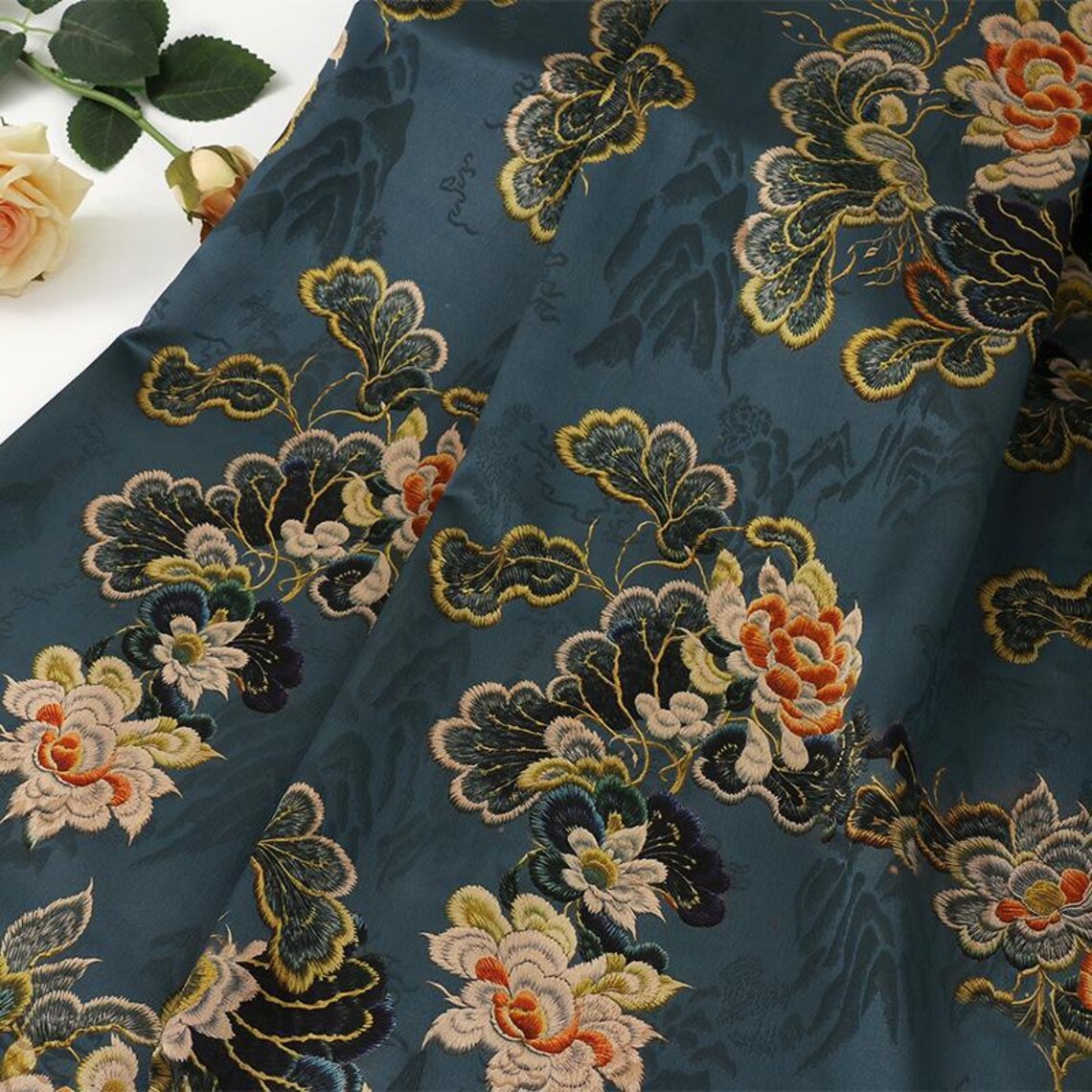 Satin Jacquard Fabric: 59