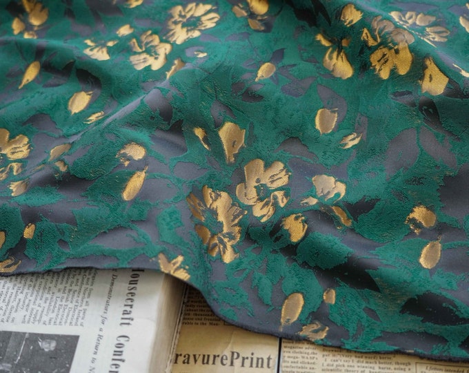 Upholstery Fabric - Vintage Victorian 3D designer fabric, Upholstery, Decor, Costume, Curtain, Handbag, Sewing/Fabric by the meter, 61"