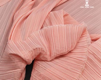 Pleated Chiffon Fabric: 59" Wide Accordion Texture