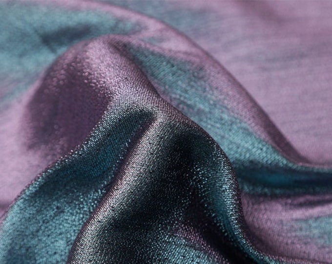 57"W two tones Flash Aurora Mirage Fabric, Luxury Designer DIY Sewing Fabric, High End Discolored fabric, Upholstery, Quilting and Sewing