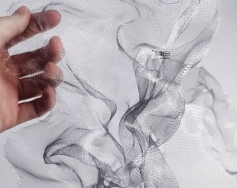39"W Cloud and smoke into rain wire mesh fabric, Creative modeling steel hard mesh decoration fabric, Decor, Designer/Fabric wire by meter